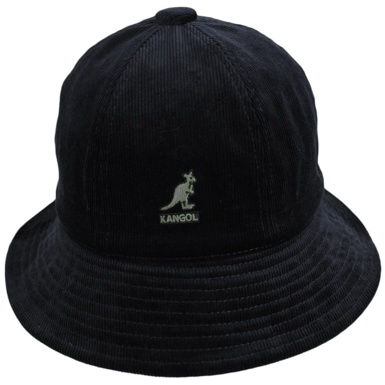 Kangol | Cord Casual Bucket Hat | 185793 | front | BLACK