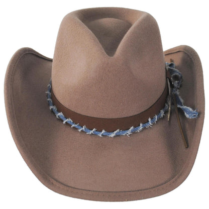 Scala | Devon Wool Felt Western Hat | 123458 | front | MINK