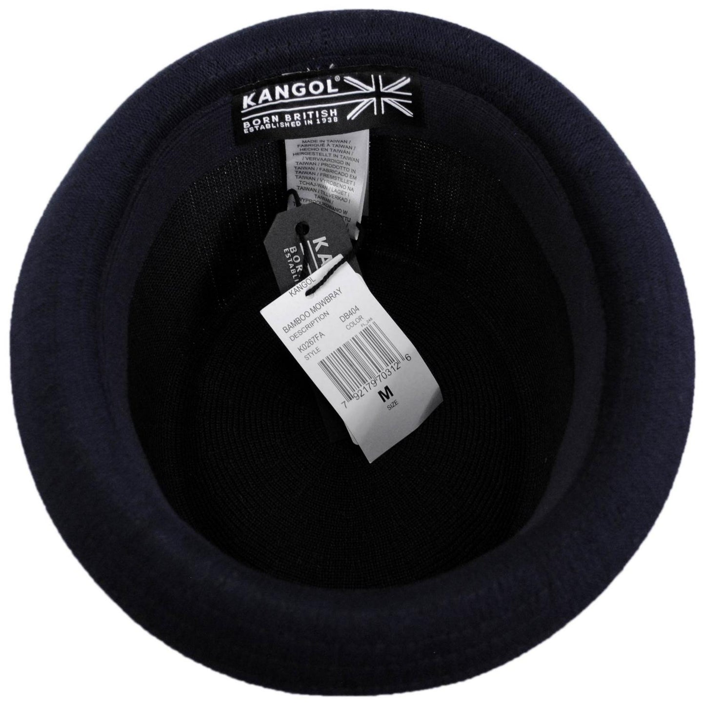 Kangol | Bamboo Mowbray Pork Pie Hat | 185744 | under | BLACK