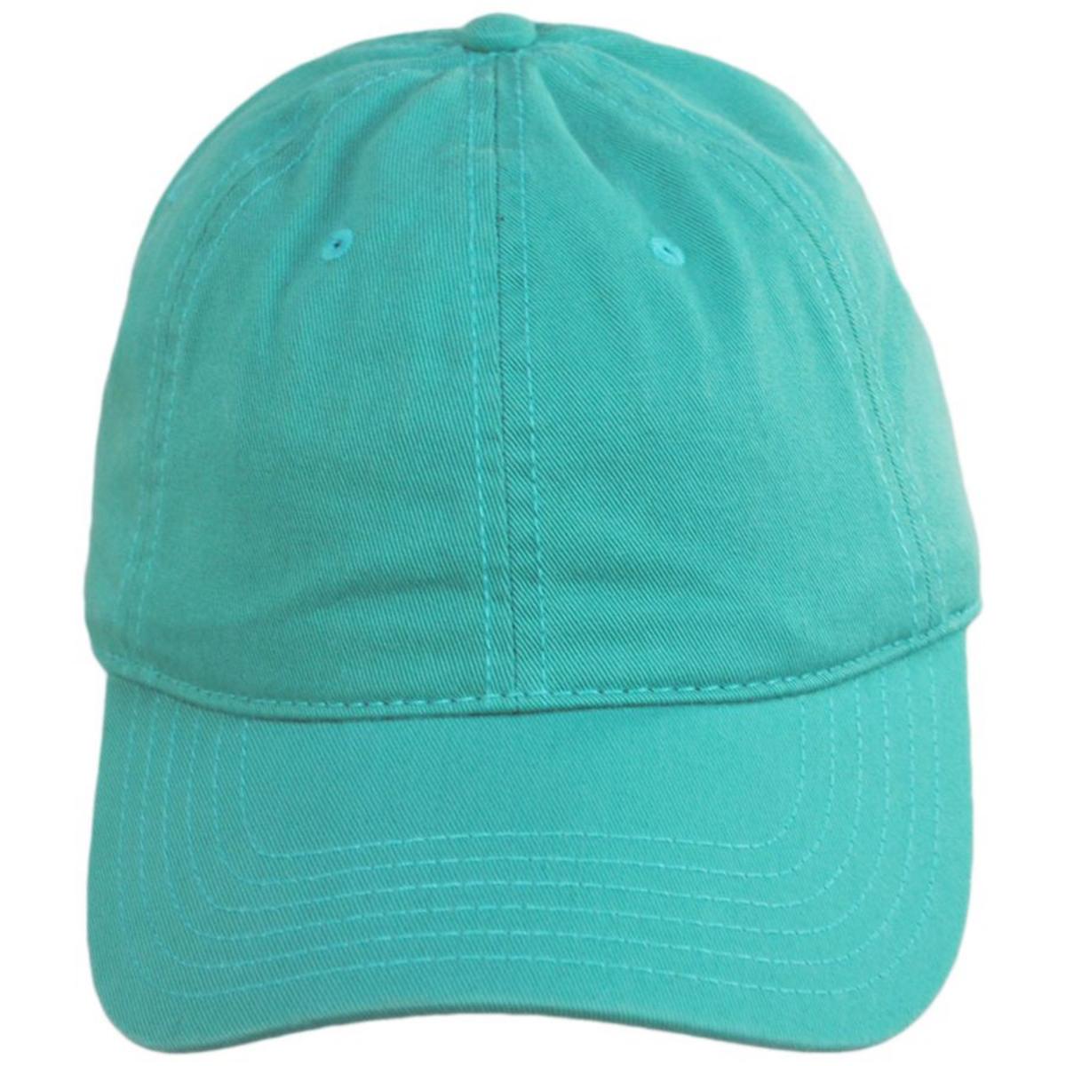 Otto | LoPro Washed Cotton Twill Strapback Baseball Cap Dad Hat | 201407 | front | TURQUOISE