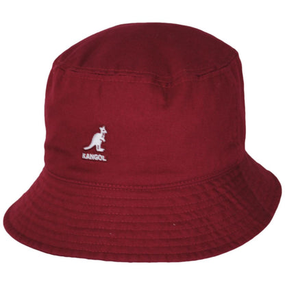Kangol | Washed Cotton Bucket Hat - SS24 | 185701SS24 | lead | CRANBERRY
