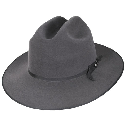 Stetson | Royal Deluxe Open Road Fur Felt Western Hat | 130750 | lead | CARIBOU