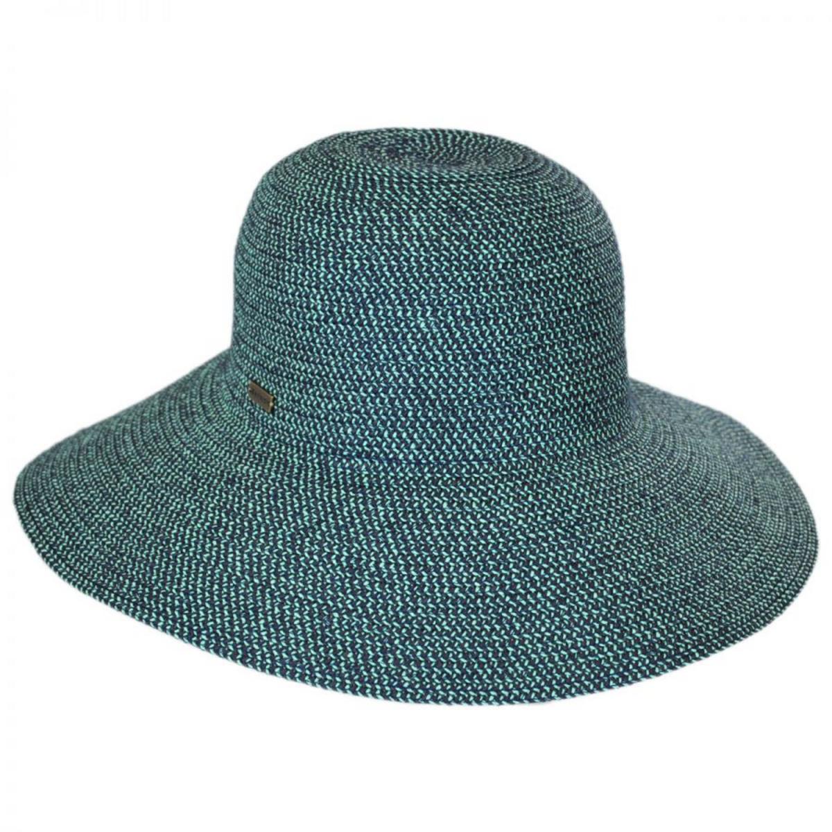 Betmar | Gossamer Packable Straw Sun Hat | 101128 | lead | OCEAN