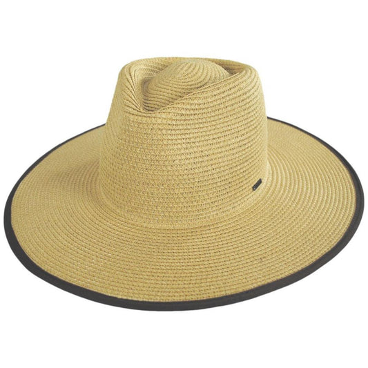 BRIXTON HATS | Santiago Toyo Straw Rancher Fedora Hat | 104049 | lead | NATURAL