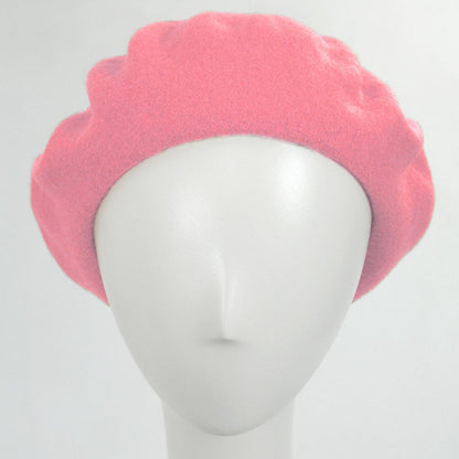Village Hat Shop | Wholesale Wool Fashion Beret B2B Pre-Pack | B2B152500 | front | PINK