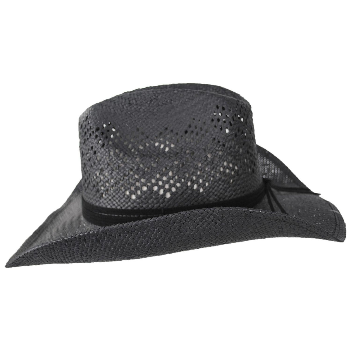 San Diego Hat Company | Scooter Toyo Straw Western Hat | 103584 | profile | BLACK