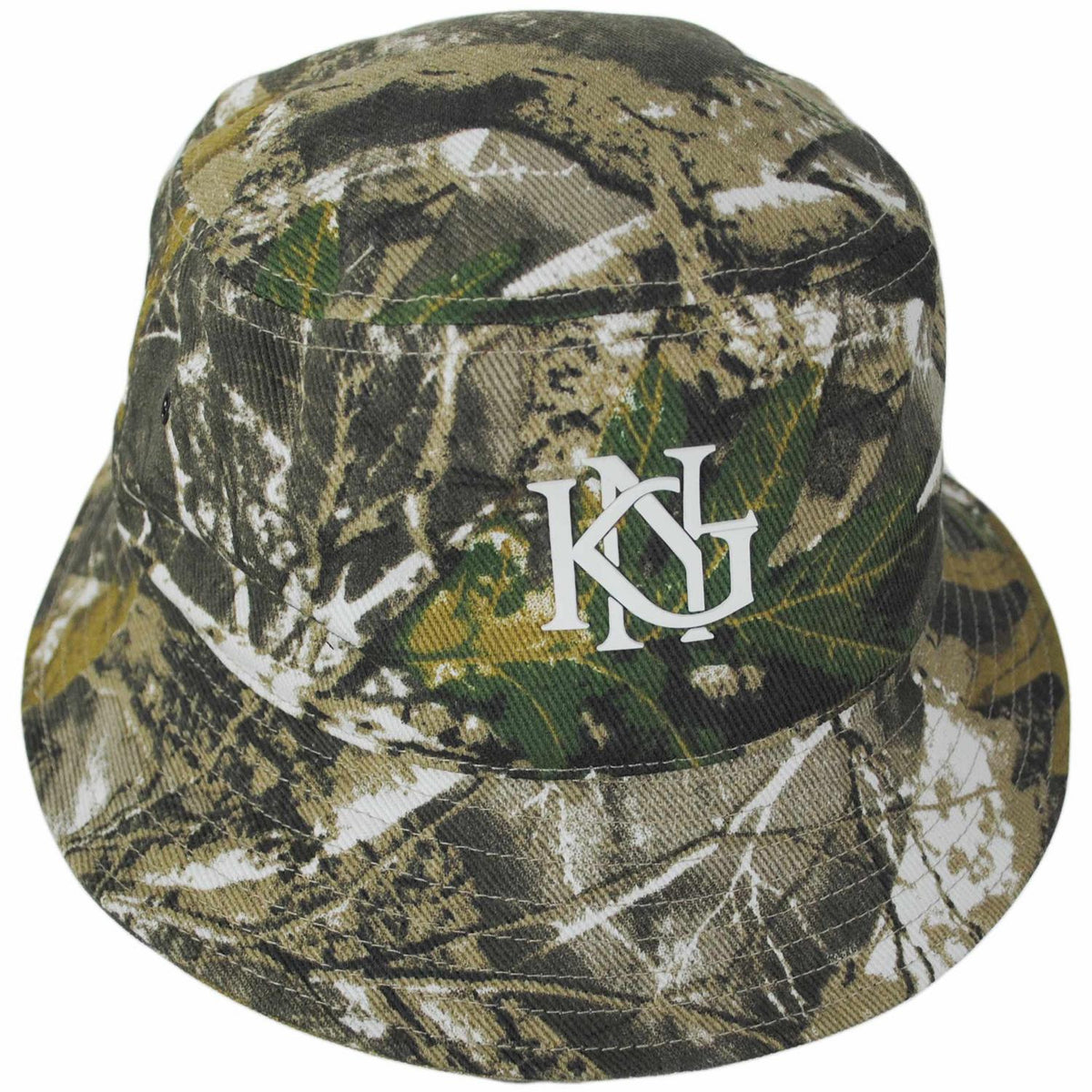 Kangol | Interlock Earflap Bucket Hat | 185851 | lead | NATURE CAMO