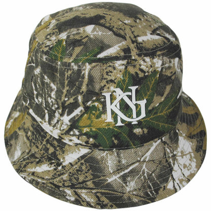 Kangol | Interlock Earflap Bucket Hat | 185851 | lead | NATURE CAMO
