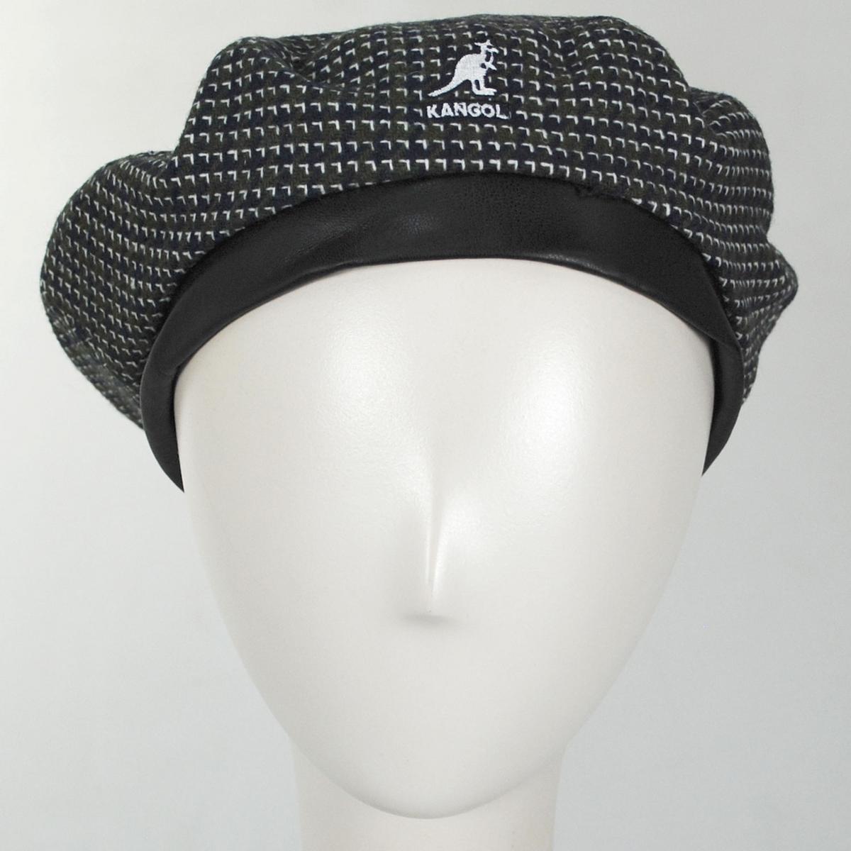 Kangol | Tooth Grid Knit Beret | 150921 | front | FOREST/NAVY