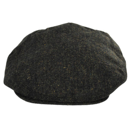 Jaxon Hats | Wholesale Troubadour Tweed Wool Blend Ivy Cap B2B Pre-Pack | B2B167567 | front | OLIVE GREEN