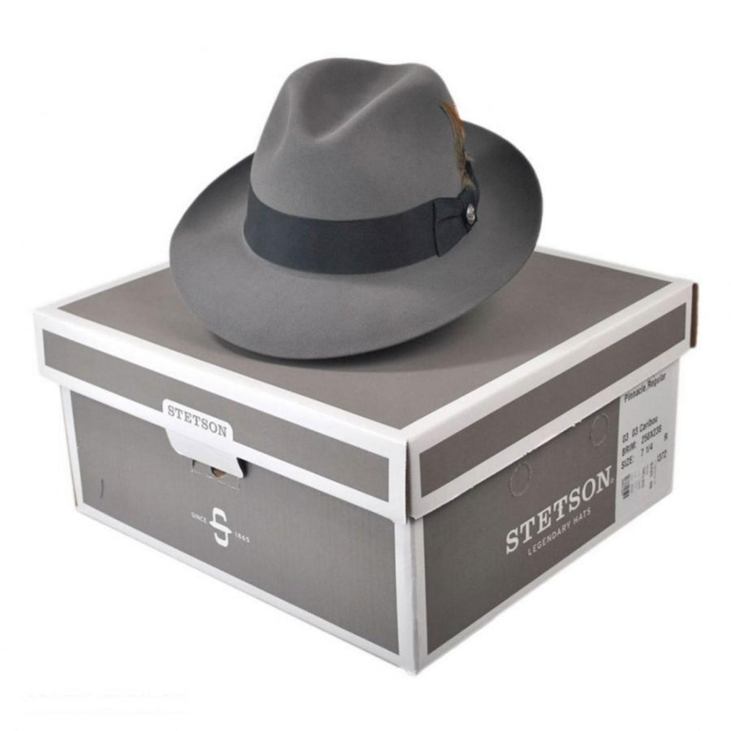 Stetson | Pinnacle Beaver Fur Felt Fedora Hat | 130629 | detailthree | CARIBOU