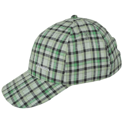 Kangol | Club Plaid Strapback Baseball Cap | 201137 | profile | GREEN MULTI