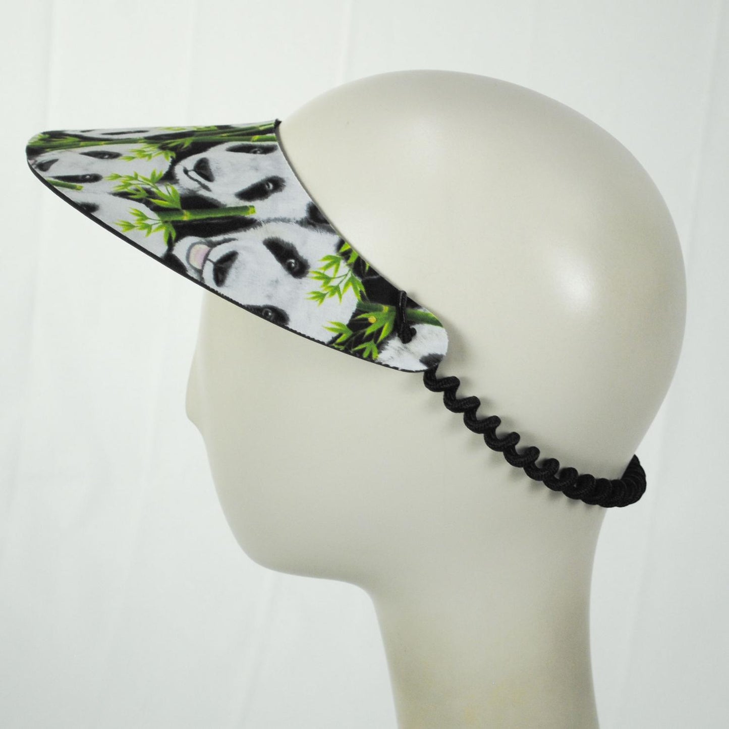 The Incredible Sunvisor | Springlace Pandas Sunvisor | 196376 | profile | BLACK/WHITE