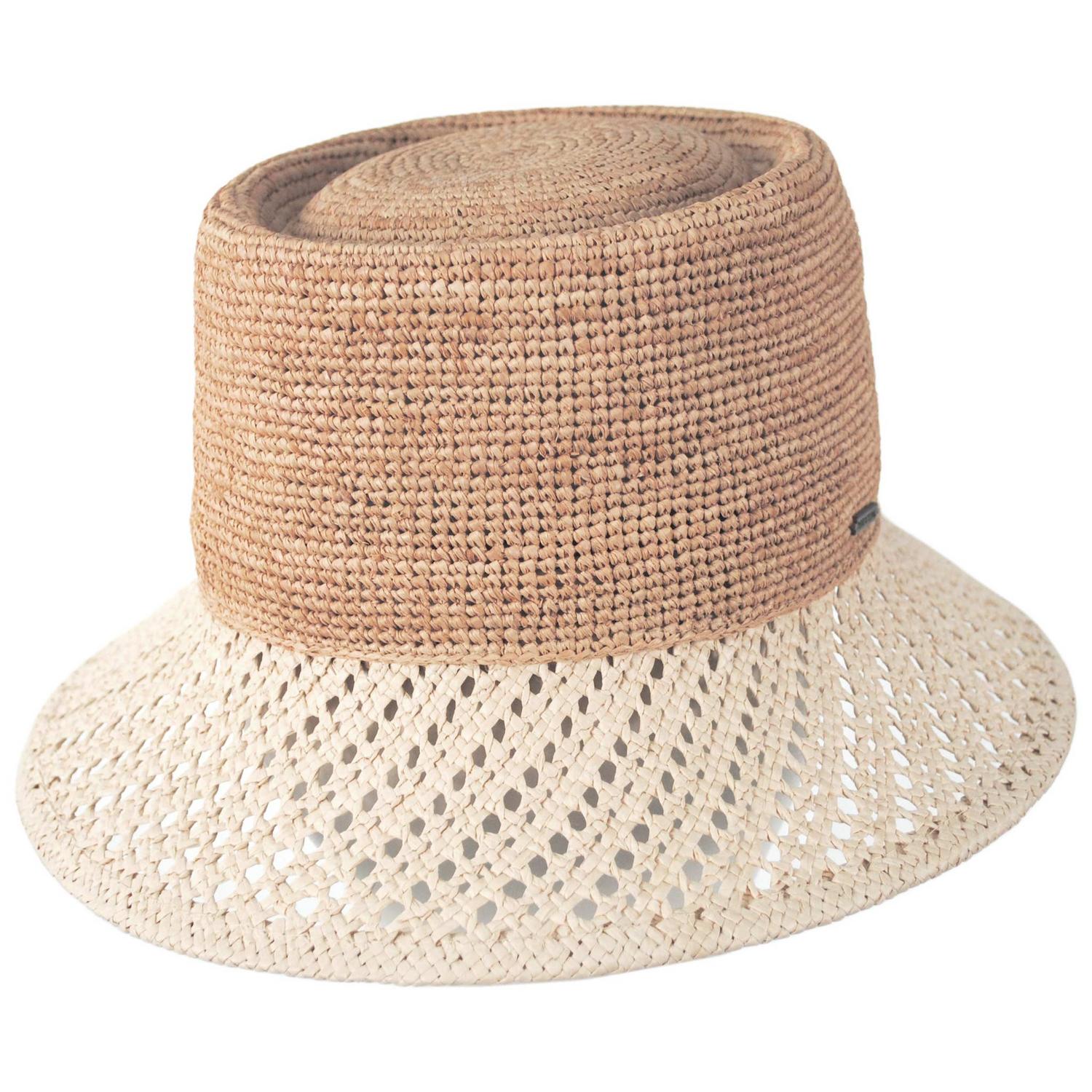 BRIXTON HATS | Ellee Festival Straw Bucket Hat | 104069 | lead | NATURAL/NATURAL