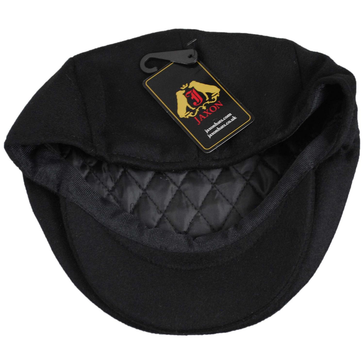 Jaxon Hats | Pure Wool Ivy Cap | 167768 | under | BLACK