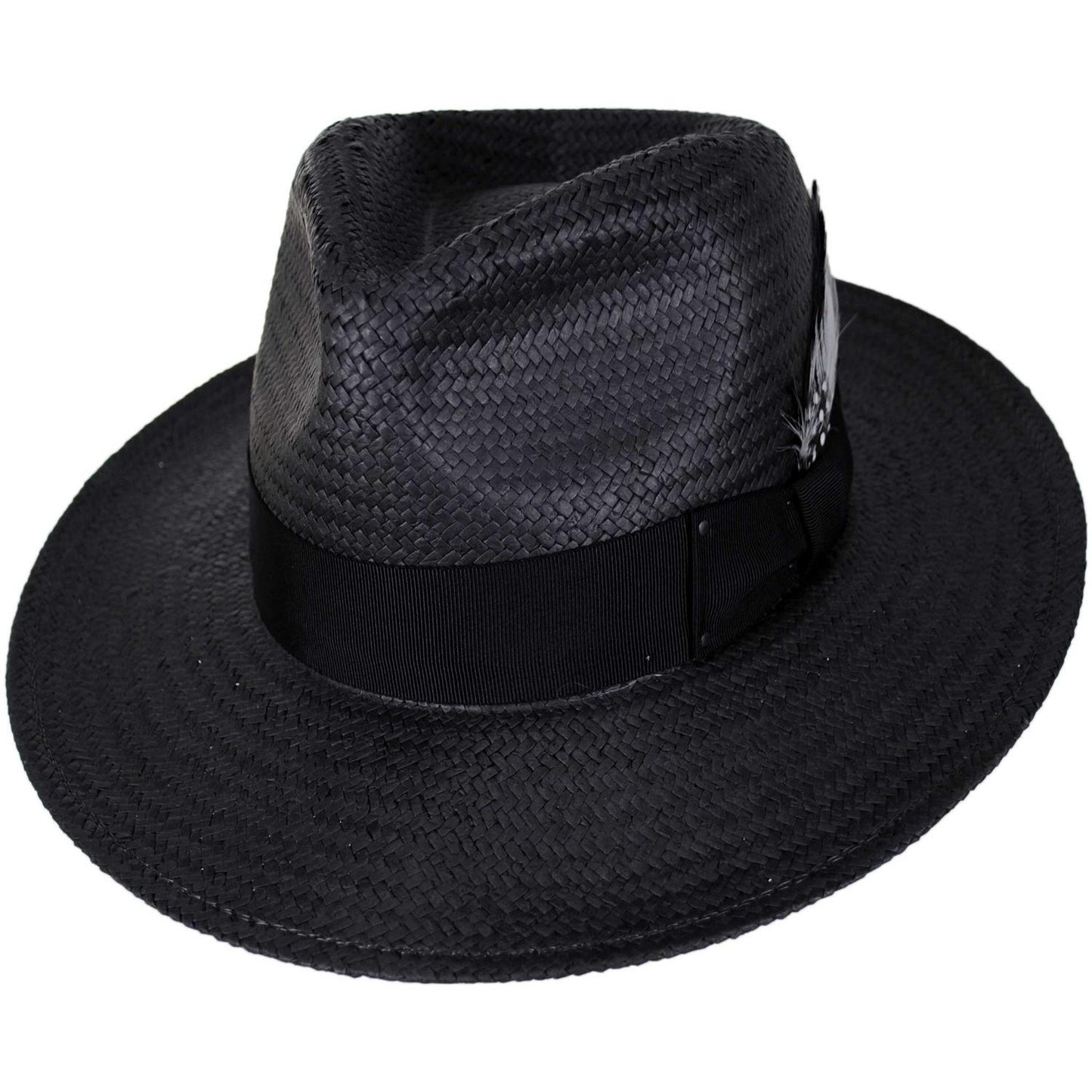 Bailey 1922 | Fedora Sun Raindura Straw Fedora Hat | 127940 | lead | BLACK
