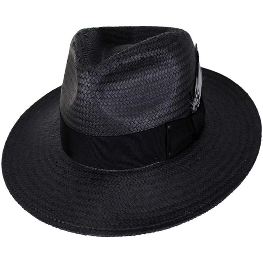 Bailey 1922 | Fedora Sun Raindura Straw Fedora Hat | 127940 | lead | BLACK