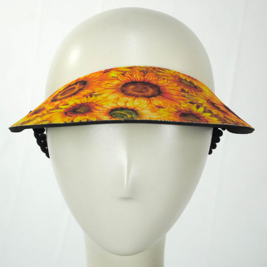 The Incredible Sunvisor | Springlace Sunflowers Sunvisor | 196358 | front | YELLOW