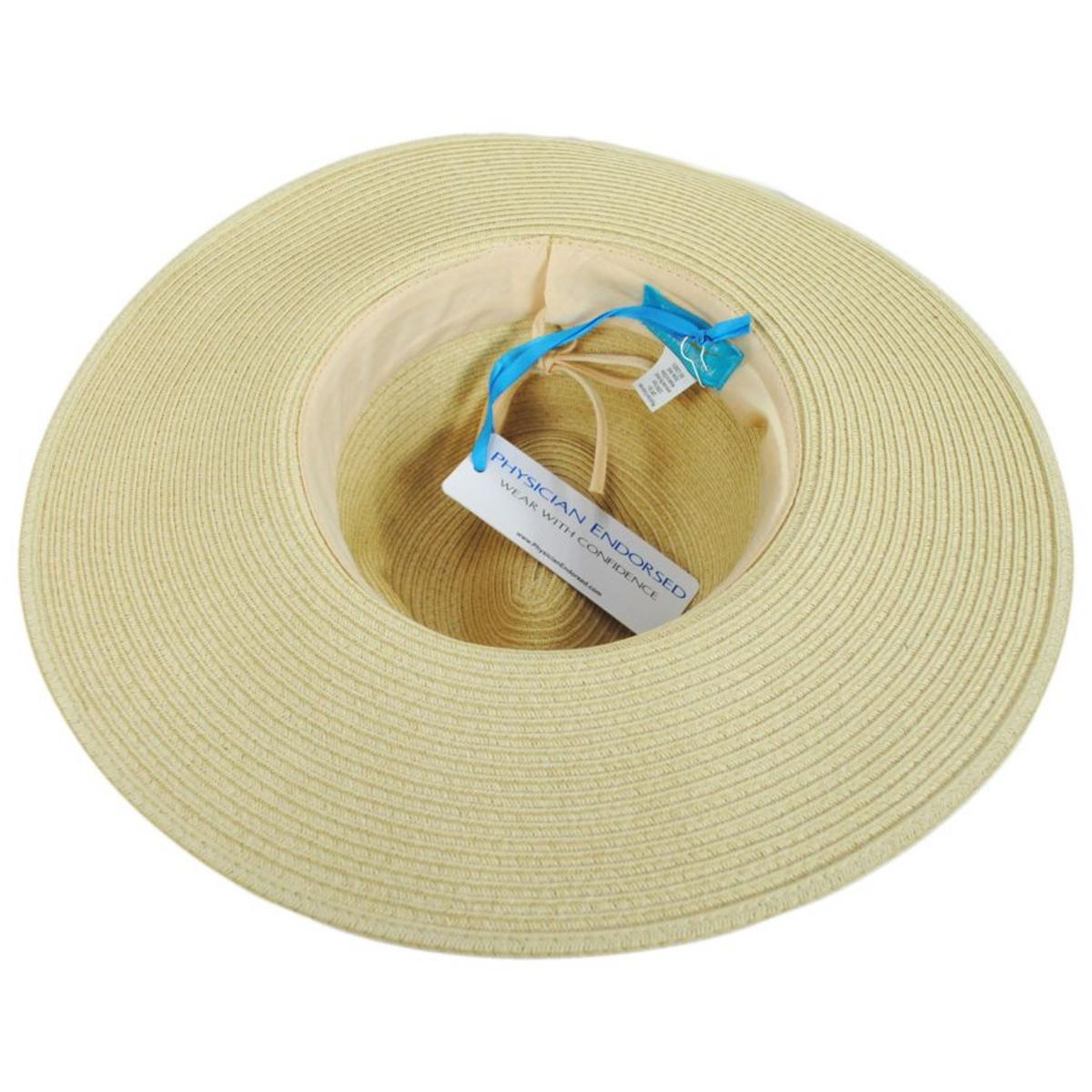 Physician Endorsed | Andi Toyo Braid Fedora Hat | 102677 | under | CREAM/TAN