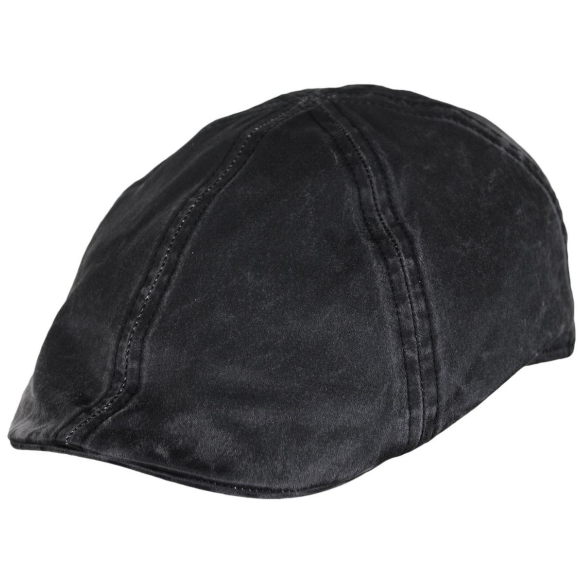Dorfman Pacific | Grommet Weathered Cotton Duckbill Ivy Cap | 160179 | lead | BLACK