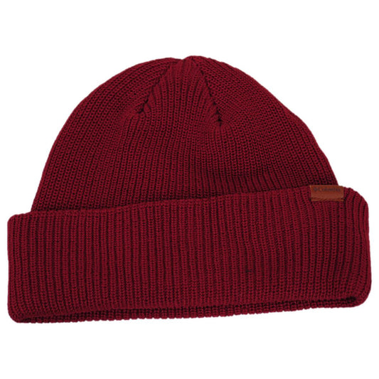 Columbia Sportswear | Portside Fisherman Beanie Hat | 500742 | lead | RED DAHLIA