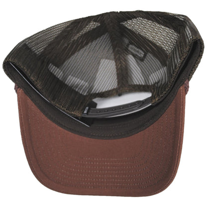 BRIXTON HATS | Beekman NetPlus Mesh Trucker Snapback Baseball Cap | 201899 | under | BROWN/BROWN