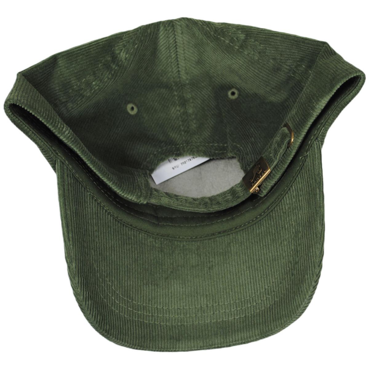Kangol | Logo Corduroy Strapback Baseball Cap Dad Hat | 201182 | under | OLIVE