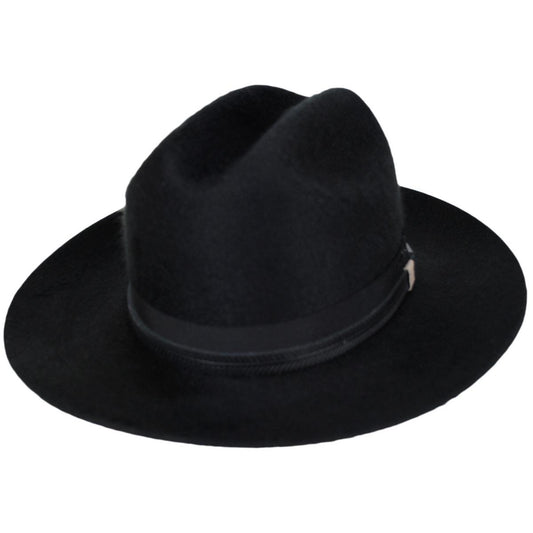 Bailey 1922 | Darwin SF Velour Wool Felt Western Hat | 130395 | lead | BLACK
