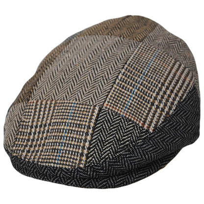 Jaxon Hats | Baby Patchwork Wool Blend Ivy Cap | 512114 | lead | BROWN