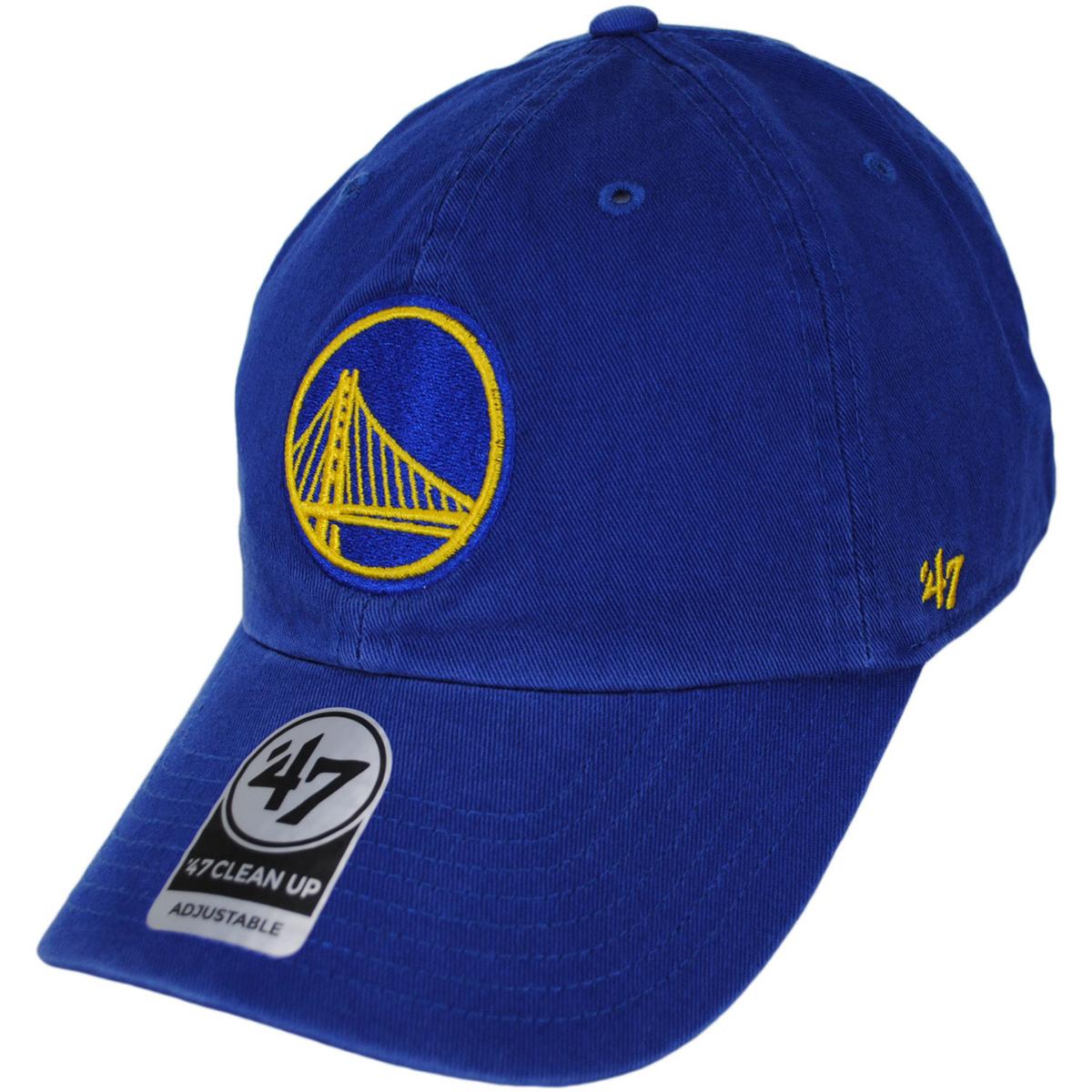 47 Brand | Golden State Warriors NBA Clean Up Strapback Baseball Cap Dad Hat | 203963 | lead | ROYAL