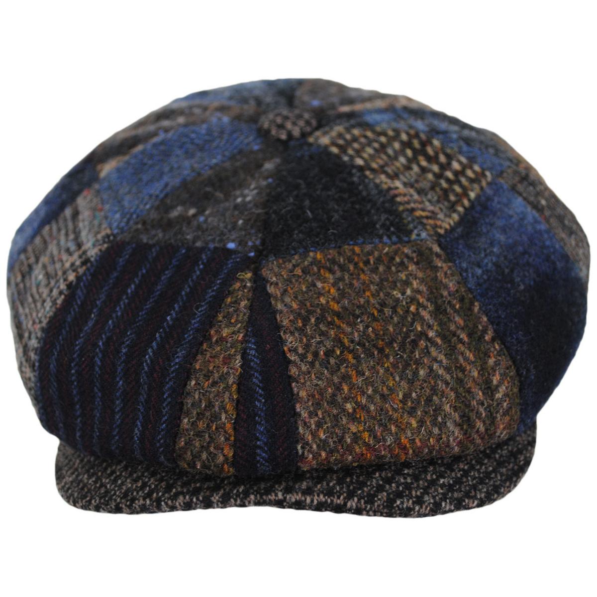 Stetson | Hatteras Patchwork Newsboy Cap | 160180 | front | MULTICOLOR PATCHWORK