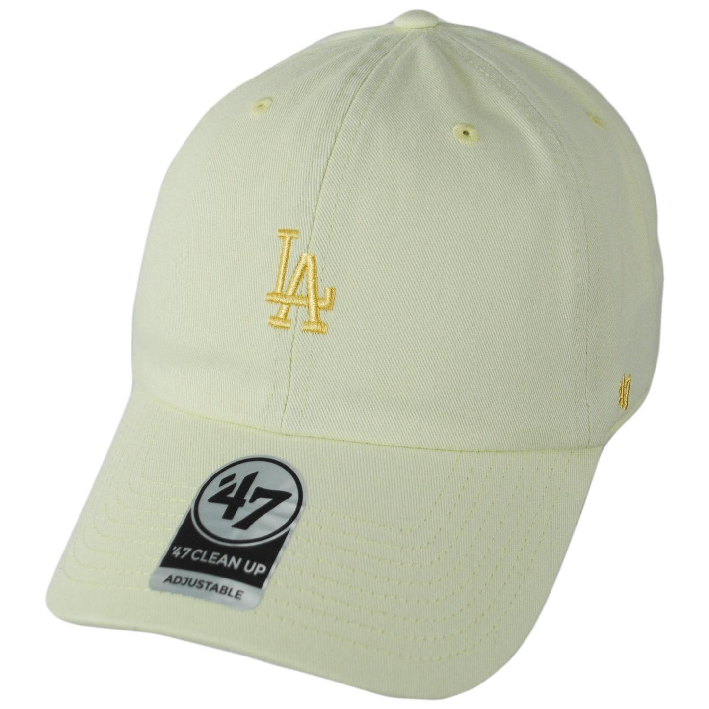 47 Brand | Los Angeles Dodgers MLB Tonal Base Runner Clean Up Strapback Baseball Cap Dad Hat | 203057 | lead | DIGITAL YELLOW
