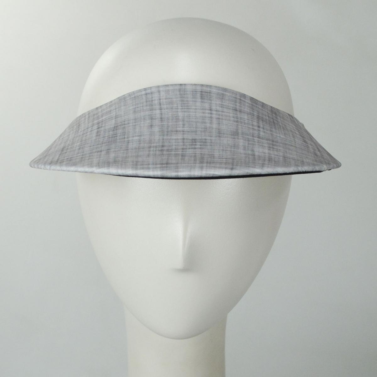 No Headache | Linen Midsize Visor | 195910 | front | CLOUDY GREY
