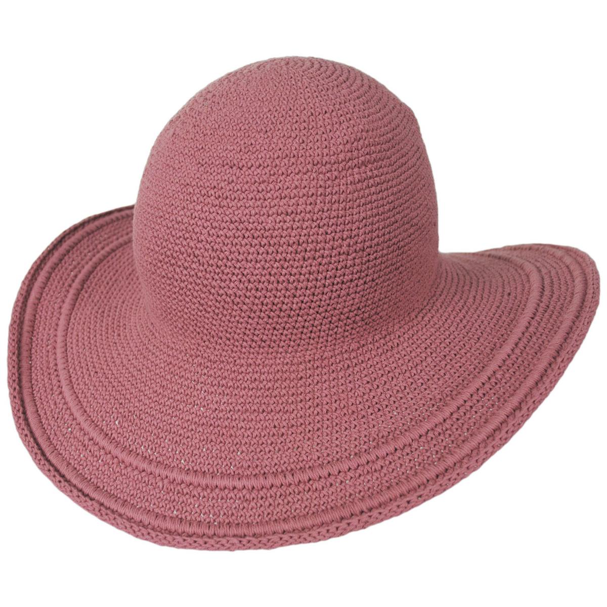 San Diego Hat Company | Bali Cotton Crochet Sun Hat  | 108934 | lead | ROSE