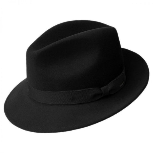 Bailey 1922 | Winters Elite Wool Felt Fedora Hat | 130168 | lead | BLACK