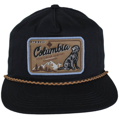 Columbia Sportswear | PHG Terminal Shot Cotton Snapback Baseball Cap | 400078 | front | BLACK