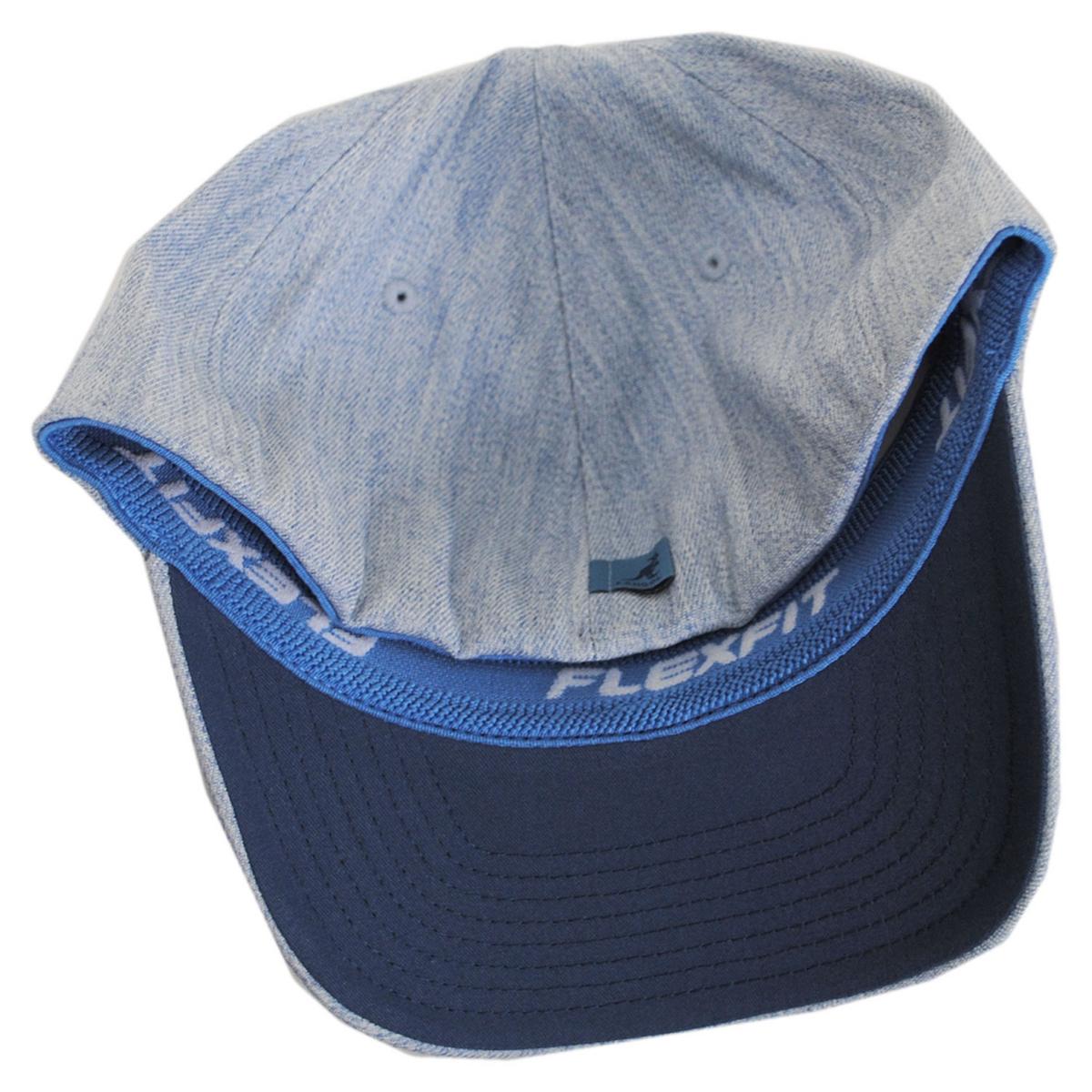 Kangol | Logo Wool FlexFit Fitted Baseball Cap | 201104 | under | HEATHER BLUE