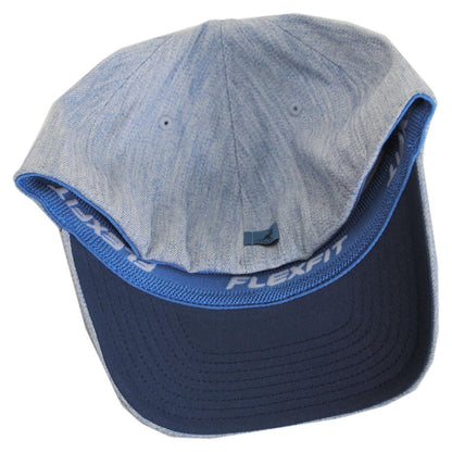 Kangol | Logo Wool FlexFit Fitted Baseball Cap | 201104 | under | HEATHER BLUE