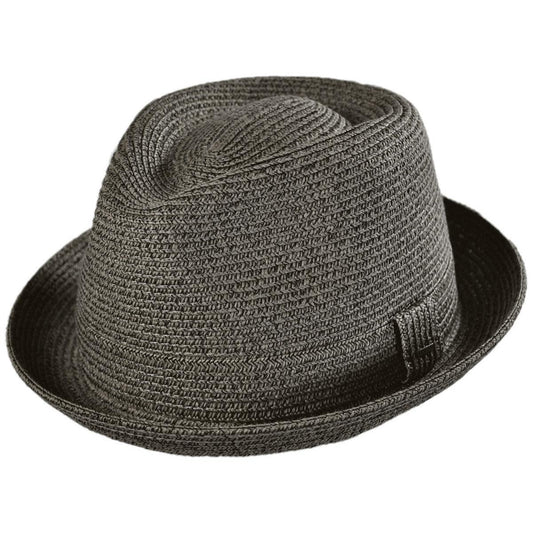 Bailey 1922 | Billy Braided Toyo Straw Fedora Hat - Gravel | 127843GRVL | lead | GRAVEL
