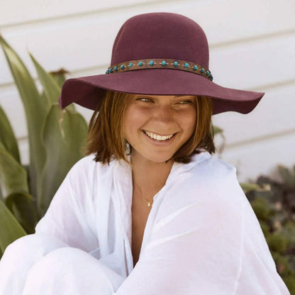 Conner | 1970 Wool Felt Floppy Hat | 120821 | lsfone | PLUM