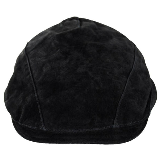 Stetson | Leven Suede Ivy Cap | 160184 | front | BLACK