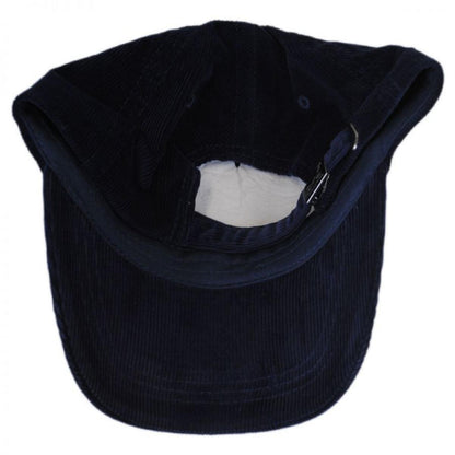 Kangol | Logo Corduroy Strapback Baseball Cap Dad Hat | 201182 | under | NAVY