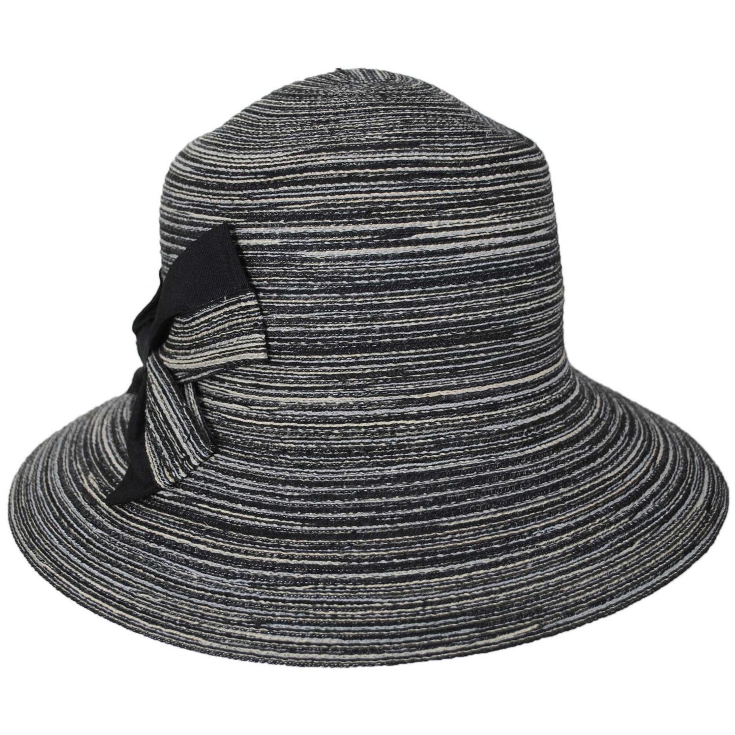 Physician Endorsed | Bella Toyo Straw Sun Hat | 102647 | front | BLACK