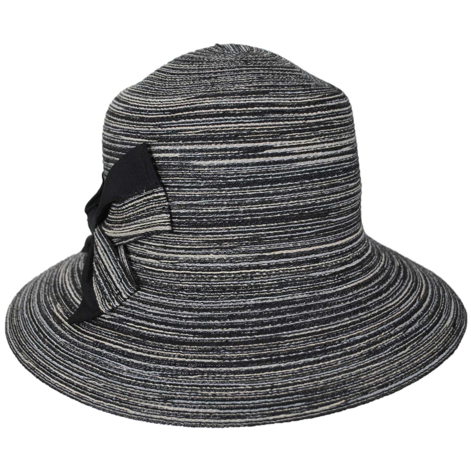 Physician Endorsed | Bella Toyo Straw Sun Hat | 102647 | front | BLACK