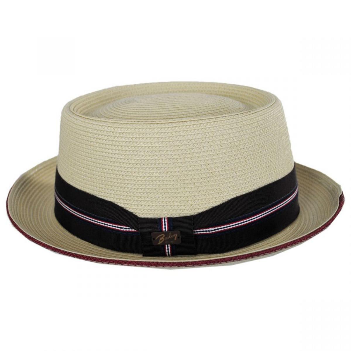 Bailey 1922 | Carver Toyo Straw Blend Pork Pie Hat | 127761 | profile | NATURAL