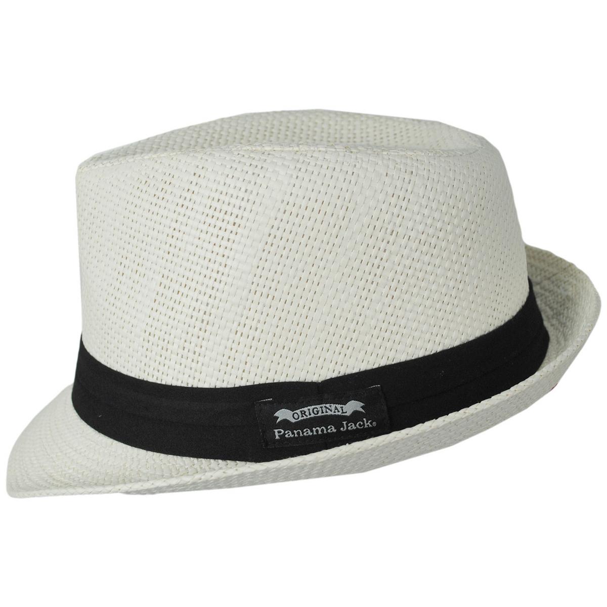 Panama Jack | Chinook Toyo Straw Fedora Hat | 126396 | profile | IVORY