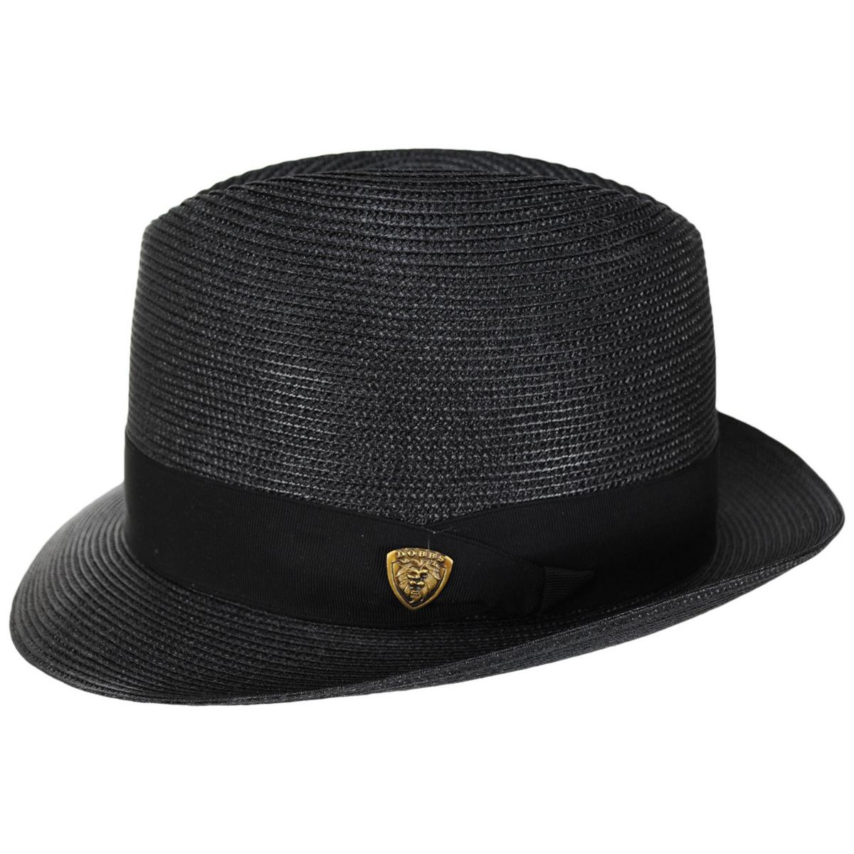 Dobbs | Parker Florentine Milan Fedora Hat | 127012 | profile | BLACK