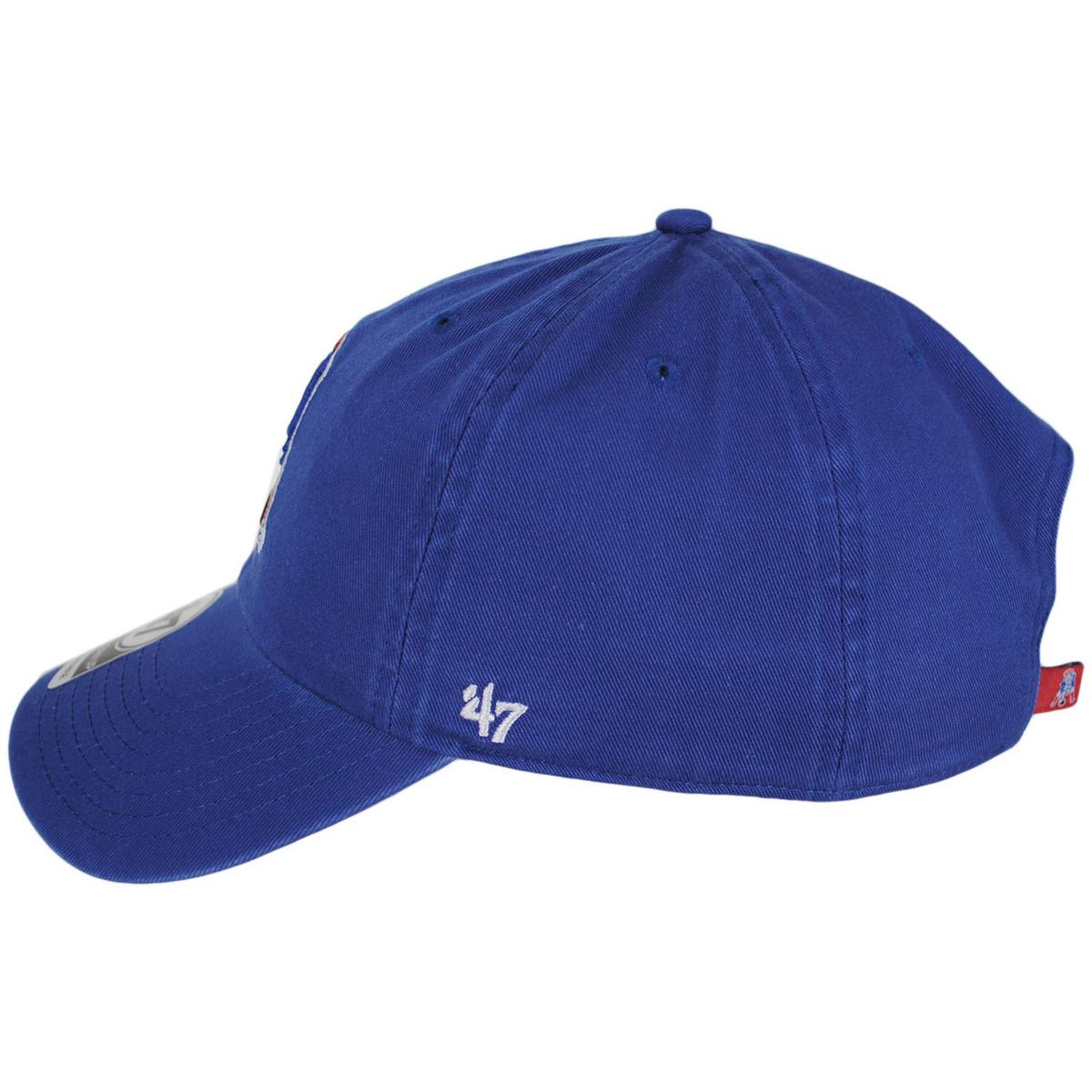 47 Brand | New England Patriots NFL Clean Up Strapback Baseball Cap Dad Hat | 203640 | profile | ROYAL