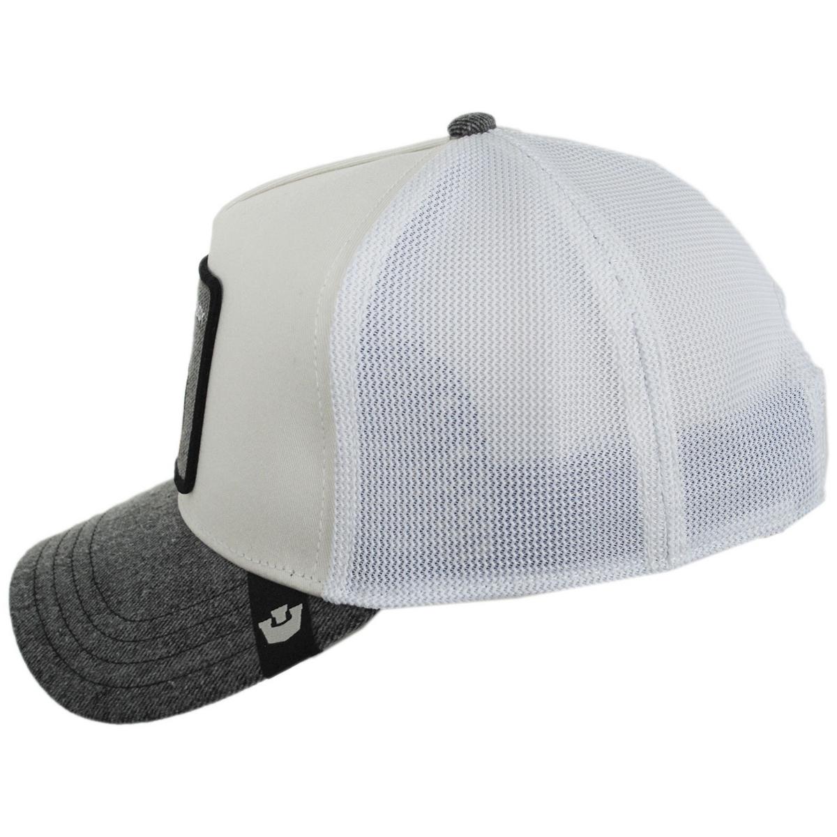 Goorin Bros | Rottie Denim Mesh Trucker Snapback Baseball Cap | 200734 | profile | GRAY DENIM