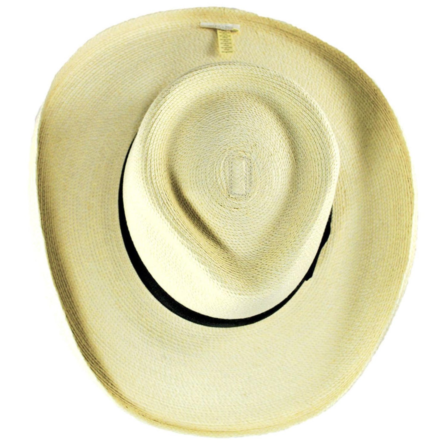 SunBody Hats | Plantation Guatemalan Fine Palm Leaf Straw Hat | 128210 | top | NATURAL